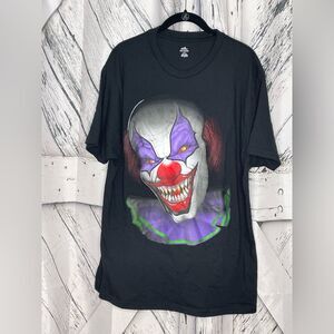 Way To Celebrate Creepy Clown Halloween T-shirt Evil Zombie Horror Men’s L